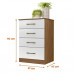 Cômoda para Quarto Com 4 Gavetas Moval MS913 Naturale/Branco