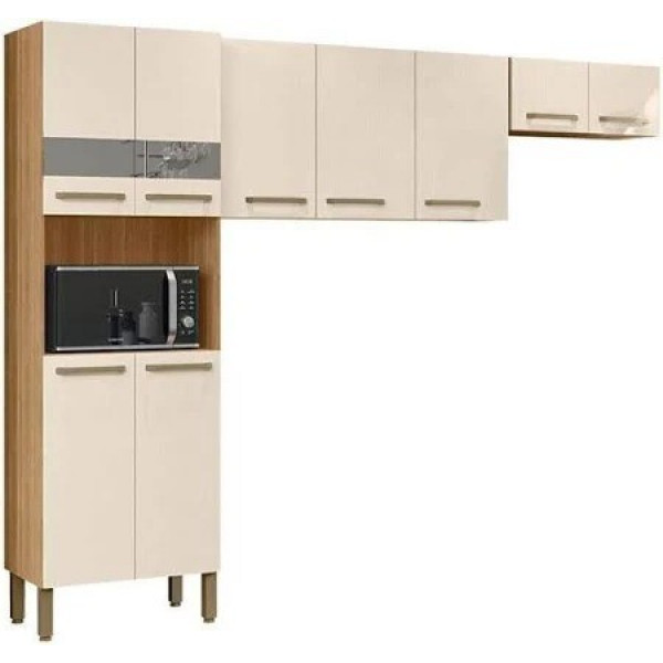 Cozinha Compacta 3 Peças Parana Versalhes -  Freijo Soft