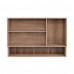 Armário Aéreo Avelã Modulado 3 Portas c/Nicho 120cm Mel/branco - Telasul
