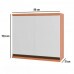 Armário Aéreo Macadâmia 2 Portas 80cm Freijó/Branco - Telasul