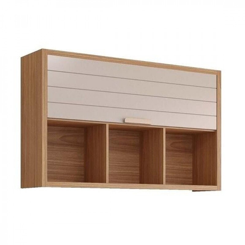 Armario Aereo Eloise 1pt Basculante 120cm MGM Freijo/ Off white