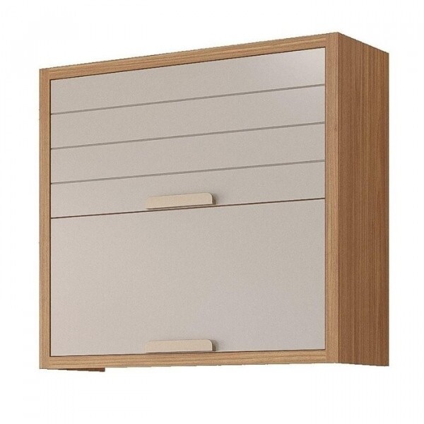 Armario Aereo Eloise 2pt Basculante 80cm MGM  Freijo/ Off white