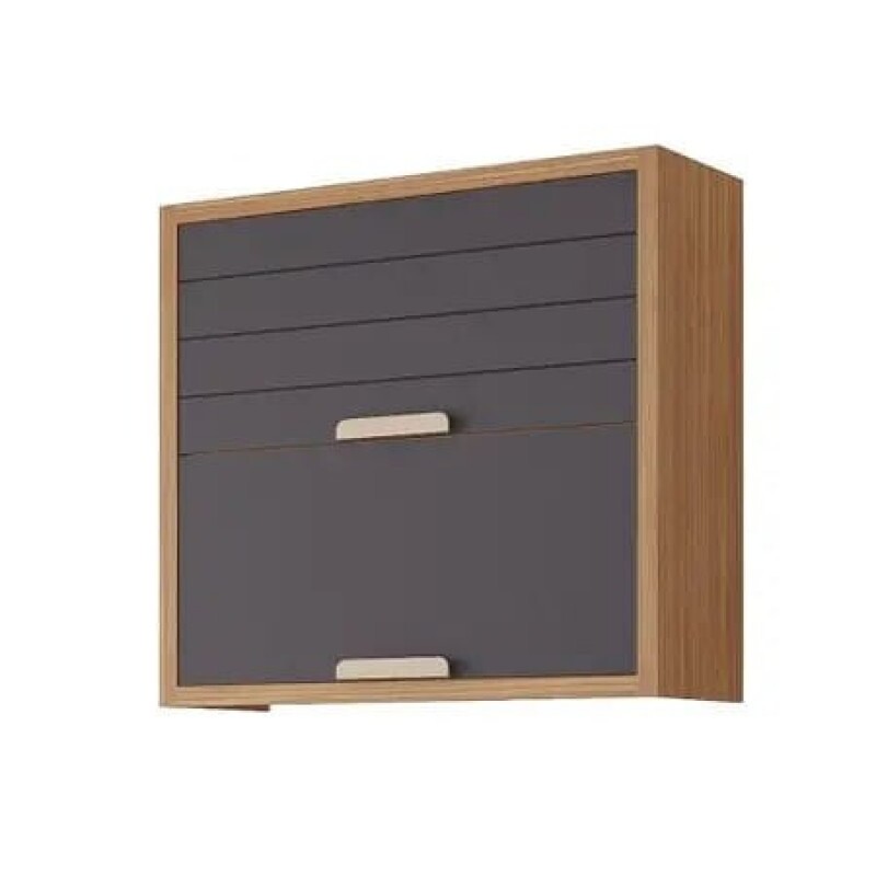 Armario Aereo Eloise 2pt Basculante 80cm MGM  Freijo/ Titanium