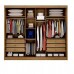 Guarda Roupa Casal com Espelho, 100% MDF, 2 Portas 6 Gavetas, Mônaco - Cumaru - Novo Horizonte