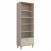 Cristaleira Bella 70cm MDF 3pts 1gv Bella Móveis Off White/Freijó - MGM