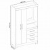 Guarda Roupa Solteiro 2 Portas 3 Gavetas Nt6020 Freijó-off White Nótável Móveis