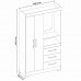 Guarda Roupa Solteiro 2 Portas 3 Gavetas Nt6020 Branco/Rosa Nótável Móveis