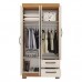 Guarda Roupa NT6010 4pts 2gv Freijo/ Off White - Notável Móveis 