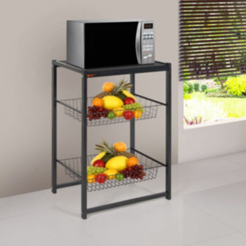 Fruteira Multiuso Max Tubular Preto Craquelado - Ciplafe Fruteira Multiuso Max Tubular Preto Craquelado - Ciplafe