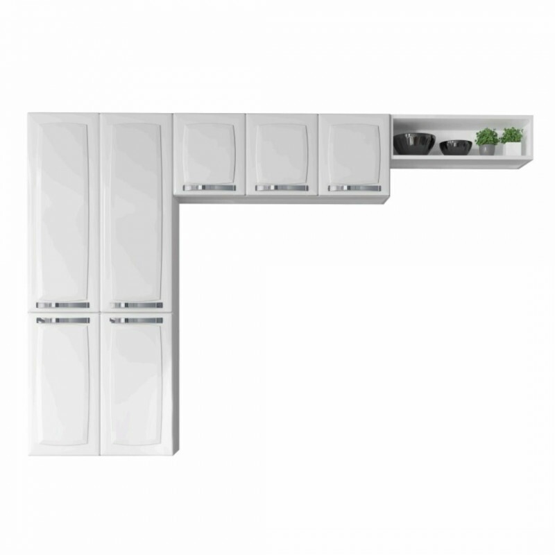 Cozinha compacta Rose 7Pts  Branco - Itatiaia