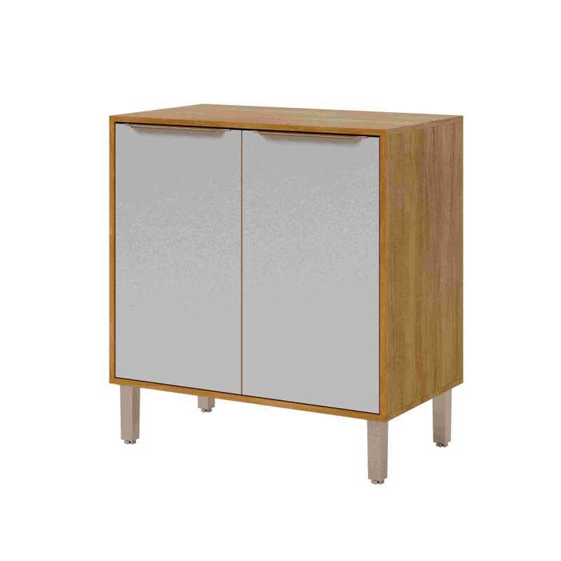 Balcão Cozinha Divina 80cm 2pts Off White/ Cinamomo - MGM Balcão Cozinha Divina 80cm 2pts Off White/ Cinamomo - MGM