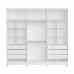 Guarda-Roupa Casal Em MDF 6 Portas Bianchi, Bianca, Branco