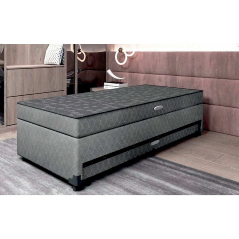 Cama Bibox Duda - Baú Com Auxiliar - Nordeste Flex Cama Bibox Duda - Baú Com Auxiliar - Nordeste Flex