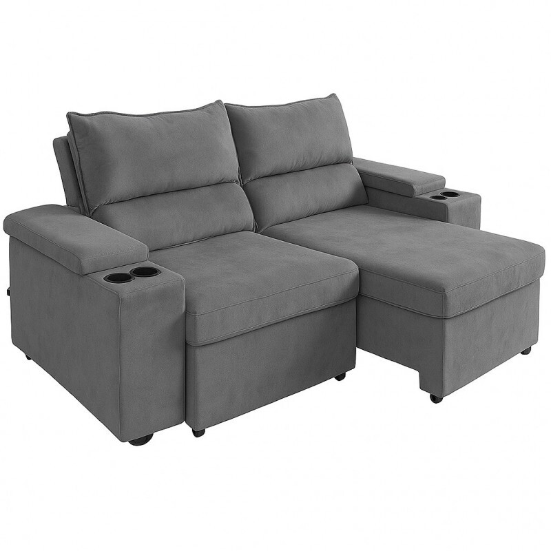 Sofá Retrátil e Reclinável Alabama 2m Cinza - Nordeste Flex Sofá Retrátil e Reclinável Alabama 2m Cinza - Nordeste Flex