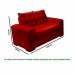 Conjunto de Sofá 2x3 Lugares Torun Vermelho Masterflex
