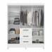 Guarda-Roupa Casal 6 Portas Itatiba Branco - Moval Guarda-Roupa Casal 6 Portas Itatiba Branco - Moval