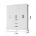 Guarda-Roupa Casal 6 Portas Itatiba Branco - Moval Guarda-Roupa Casal 6 Portas Itatiba Branco - Moval